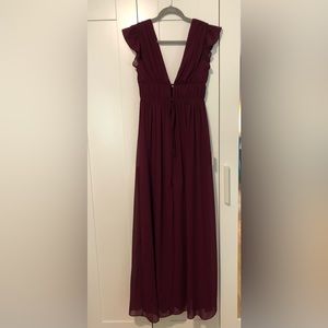 Lulu’s Maroon Maxi Dress